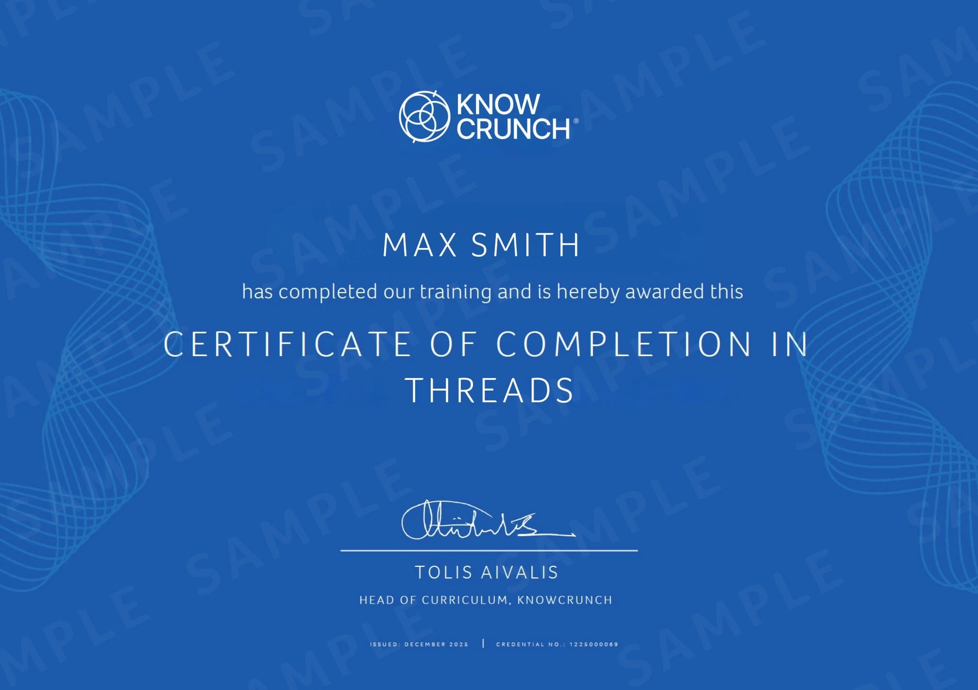 Professional certification diploma